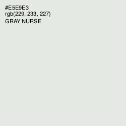 #E5E9E3 - Gray Nurse Color Image
